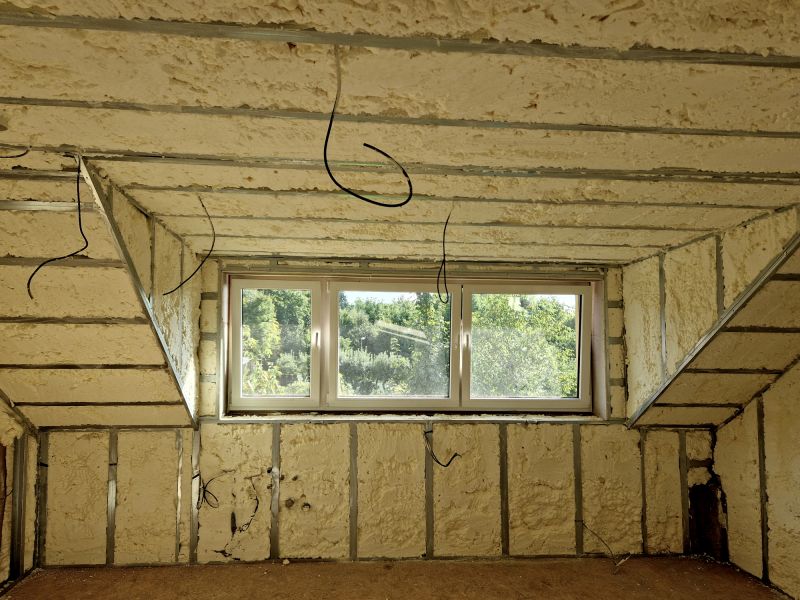 Completed Spray Foam Insulation