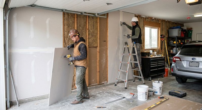 Garage Wallboard Installation in Conroe, TX